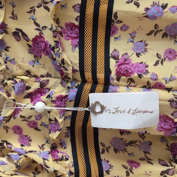 For Love and Lemons Maison Floral Maxi Dress Small NWT - Picture 5 of 7